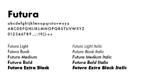 C&J font futura