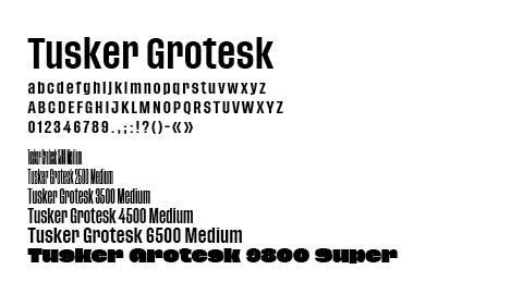 collectif pk font tusker grotesk