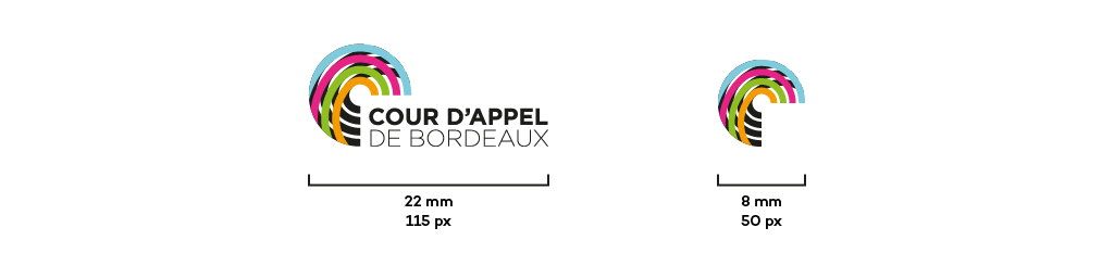 cour d'appel logo sizes