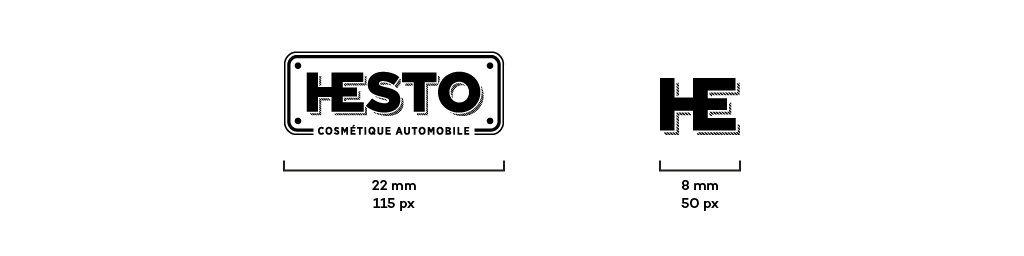 hesto logo sizes